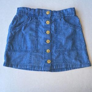 Toughskins Blue Jean Skirt Elastic waist Sz Small